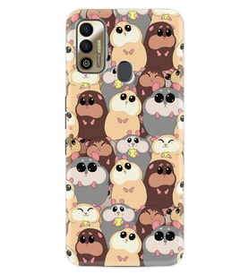 Tecno Sparrk 7T Kılıf Silikon Desen Sevimli Hayvanlar 1730