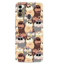Tecno Sparrk 7T Kılıf Silikon Desen Sevimli Hayvanlar 1730