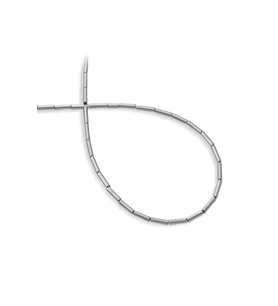 Hematit Doğal Taş Titanyum Silindir Kesim 2x8mm Dizi