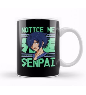 Notice Me Senpai Anime Japanese Cute Manga Kawaii Kupa Bardak Porselen