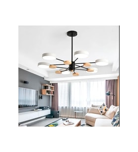 Ahşap Detaylı Hanging Led Avize