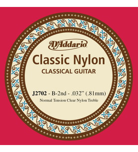 DADDARIO J2702 KLASİK TEK TEL, NAYLON, B-(Sİ), NORMAL