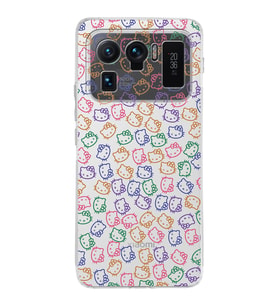 Xiaomi Mi 11 Ultra Uyumlu Kamera Korumalı Kapak Hello Kitty Tasarımlı Şeffaf Silikon Kılıf