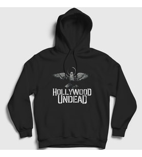 Presmono Unisex Siyah Empire Hollywood Undead Kapüşonlu Sweatshirt 149768tt