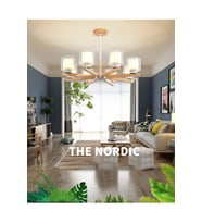 Modern Cottage Ahşap Avize