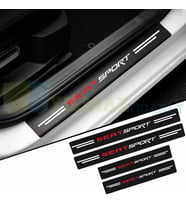 Seat Sport Karbon Kapı Eşiği Koruma Araba Etiket Oto Sticker Yapıştırma 4 Parça