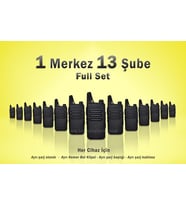 Çaycı Telsizi 1 Merkez 13 Şube Full Set