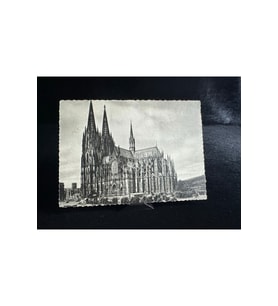 Almanya Köln Katedrali kartpostal 1956 Karneval Sadece Koleksiyonular için damgalı