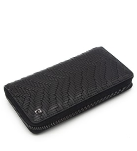 Pierre Cardin Siyah Örgü Unisex Deri Cüzdanı 11056