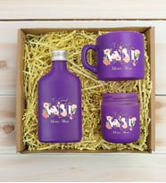 BK Gift Kişiye Özel İsimli DTF Anne Temalı Mor Kahve Fincanı & Kolonya & Mum Hediye Seti-4, Anneye Hediye, Anneler Günü Hediyesi