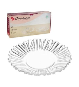 Paşabahçe 10531 Aurora 6lı Çay Tabağı (Beyaz)