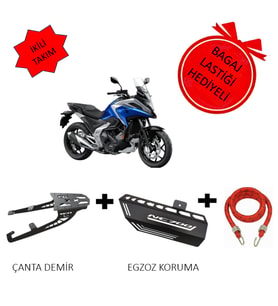 Nc700 Nc750 SXD 2021 - 2024 Çanta Demiri & Nc 700 Uyumlu Egzoz Koruma Sacı Demiri