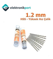 Matkap Ucu 1,2mm (HSS Yüksek Hız Çelik)