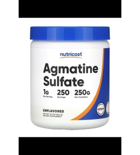 Nutricost, Agmatine Sulfate, Unflavored, 8.9 oz (250 gr).Usa.3839 (Renksiz)