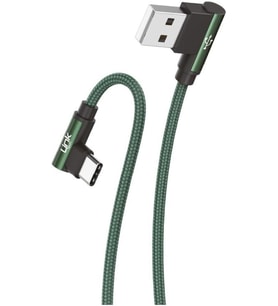 K594 Safe Type-c Usb 90 Derece Gamer Oyuncu Şarj Kablosu, GREEN