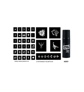 El Üstü ve Parmak için Spray Tattoo Geçici Dövme Seti Sprey Dövme Kiti