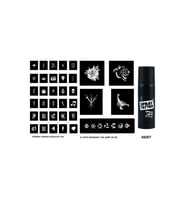 El Üstü ve Parmak için Spray Tattoo Geçici Dövme Seti Sprey Dövme Kiti