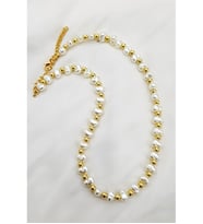 BAROK İNCİ GOLD TOP KOLYE 