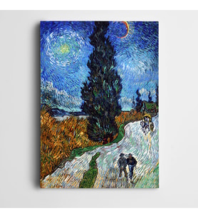 Vincent Van Gogh Country Road İn Provence By Night Kanvas Tablo