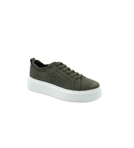 FreeFoot 221150 Avokado Nubuk Kadın Sneaker (Yeşil)