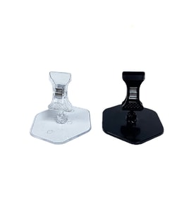 Ayaklı Mini Mandal - Siyah (Pakette 10 Adet)