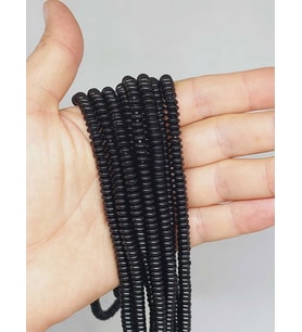 Oniks Taşı Rondela Kesim 2.5x6mm Parlak Dizi (52952)