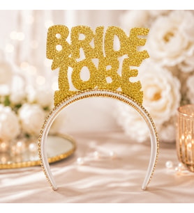 Bride To Be Altın Eva Taç Bekarlığa Veda Simli Parti Aksesuarı