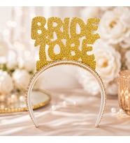 Bride To Be Altın Eva Taç Bekarlığa Veda Simli Parti Aksesuarı