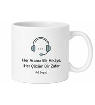 Çağrı Merkezi Temsilcisi Sabır Taşı Baskılı Porselen Kupa Bardak Hediye