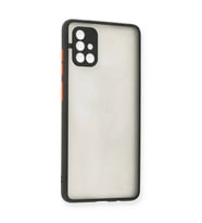 Samsung Galaxy A71 Kılıf Montreal Silikon Kapak - Siyah