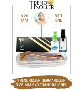 Trendroller Dermaroller 0.25mm Titanyum 540 Iğne Orijinal Derma Roller