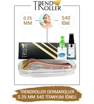 Trendroller Dermaroller 0.25mm Titanyum 540 Iğne Orijinal Derma Roller