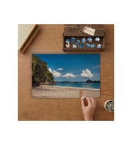 Kumsal - Deniz - Dağ Tasarımı 240 parça Ahşap Puzzle Ahşap Kutuda MP07711
