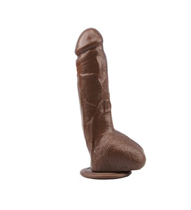 OdinsShop 25 cm Realistik Titreşimli Melez Vibratör Dildo Penis