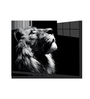 Aslan 16 Hayvan Cam Tablo