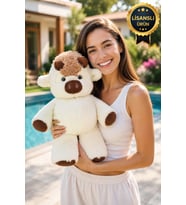 Hareket Efektli Yürüyen Peluş İnek - Özel Seri Sevimli Peluş