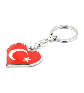 Türk Bayrağı Logolu Anahtarlık ''NewLifePromosyon'' MDL222