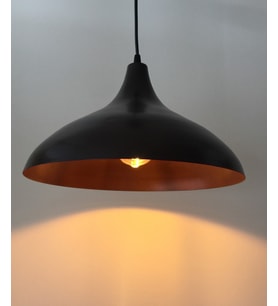 MYLİGHTS  metal sarkı tkahve avize 36 cm cap (Siyah)