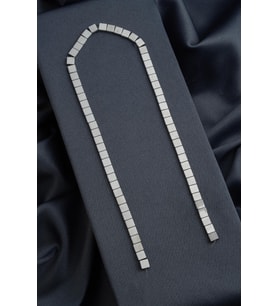 Hematit Doğal Taş Mat Gri Yassı Kare Kesim 6x6mm Dizi [AA]