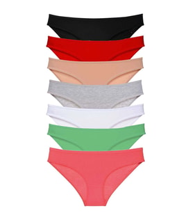 Giyim 7 Adet Süper Eko Set Likralı Kadın Slip Külot Set 3