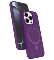 iPhone 15 Pro Max Regal Magsafe Standlı Kapak - Derin Mor