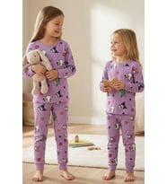 Cute Hello Kitty Ve Kuromi Desenli Kız Çocuk Pijama Takımı