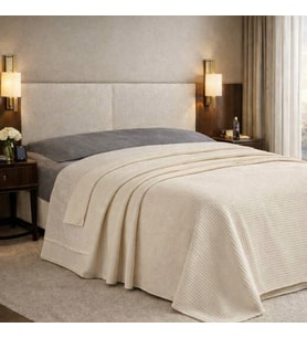 Faralya Life %100 Pamuk Kare Petek Dokulu Tek Kişilik Lüks Pike –160*220cm