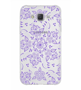 Samsung Galaxy J7 Kapak Nostalji Desen Tasarımlı Şeffaf Silikon Kılıf