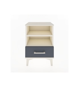 Arges Komodin 2 Raflı Tek Çekmeceli 44x30x64 Aytaşı-Antrasit