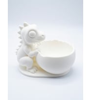 MYCRAFT3D Sevimli Dinozor Figürlü Popcorn Kasesi 3D Baskı - Ejderha Figürlü Mısır Gevreği Atıştırmalık Kabı