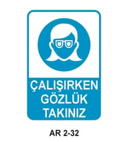 İŞ GÜVENLİĞİ UYARI LEVHASI 1 ADET PVC 21 X 29CM