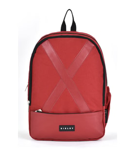 Sisley Okul Sırt Çantası Unisex Çok Gözlü Günlük Seyahat Sırt Çantası Bordo