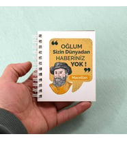 Macellan Esprili Mesajlı Not Defteri Hediyelik