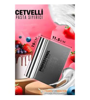 Modacar Pasta Spatulası - Profesyonel Hamur Sıyırıcı - Ölçü Cetvelli Pasta Hamur Spatulası